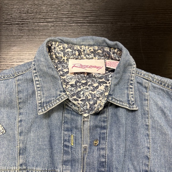 VINTAGE Razzberry Prestige Global Vintage Denim  OS Large Western Girly‎ - Picture 7 of 11